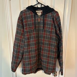 LL Bean Flannel Hoodie